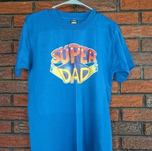 Vintage single stitched super dad shirt by Greg Speirs 1981